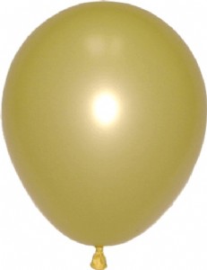 空飄11"珍珠氣球-黃色